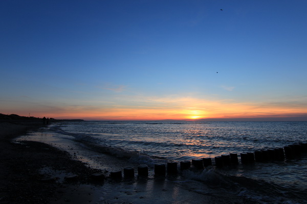 Sonnenuntergang auf Hiddensee am 31.12.2013