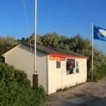 Blaue Flagge auf Hiddensee 2012
