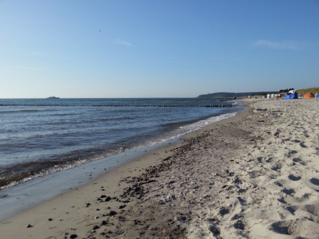 Strand in Vitte auf Hiddensee am 23.07.2014